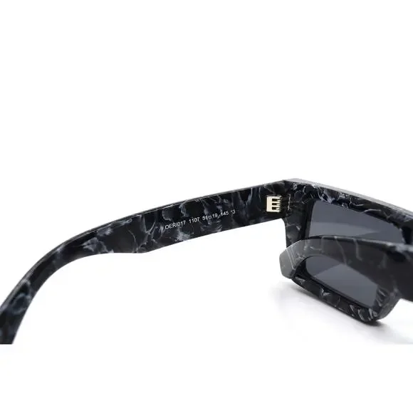 OFF-WHITE 0ER1017 BLACK MARBLE DARK GREY WOMEN'S AUTHENTIC SUNGLASSES - Picture 9 of 11